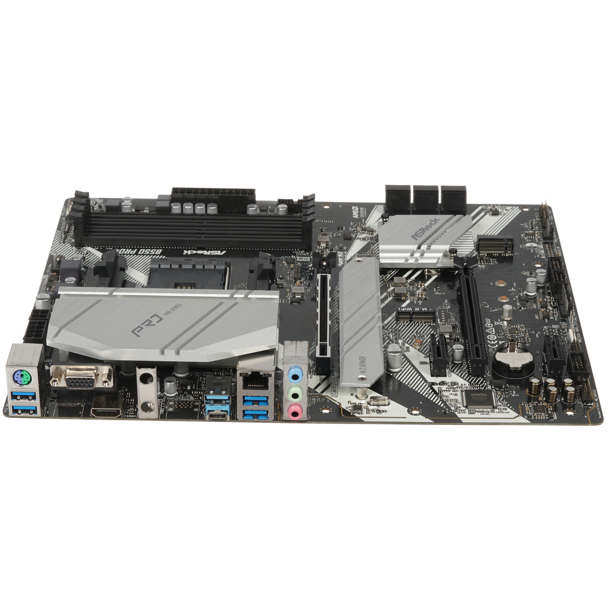 Материнская плата ASRock B550 Pro4, AM4, AMD B550, 4xDDR4, 6xSATA, 2xM.2, 1xPCIe 3.0 x16, 1xPCIe 4.0