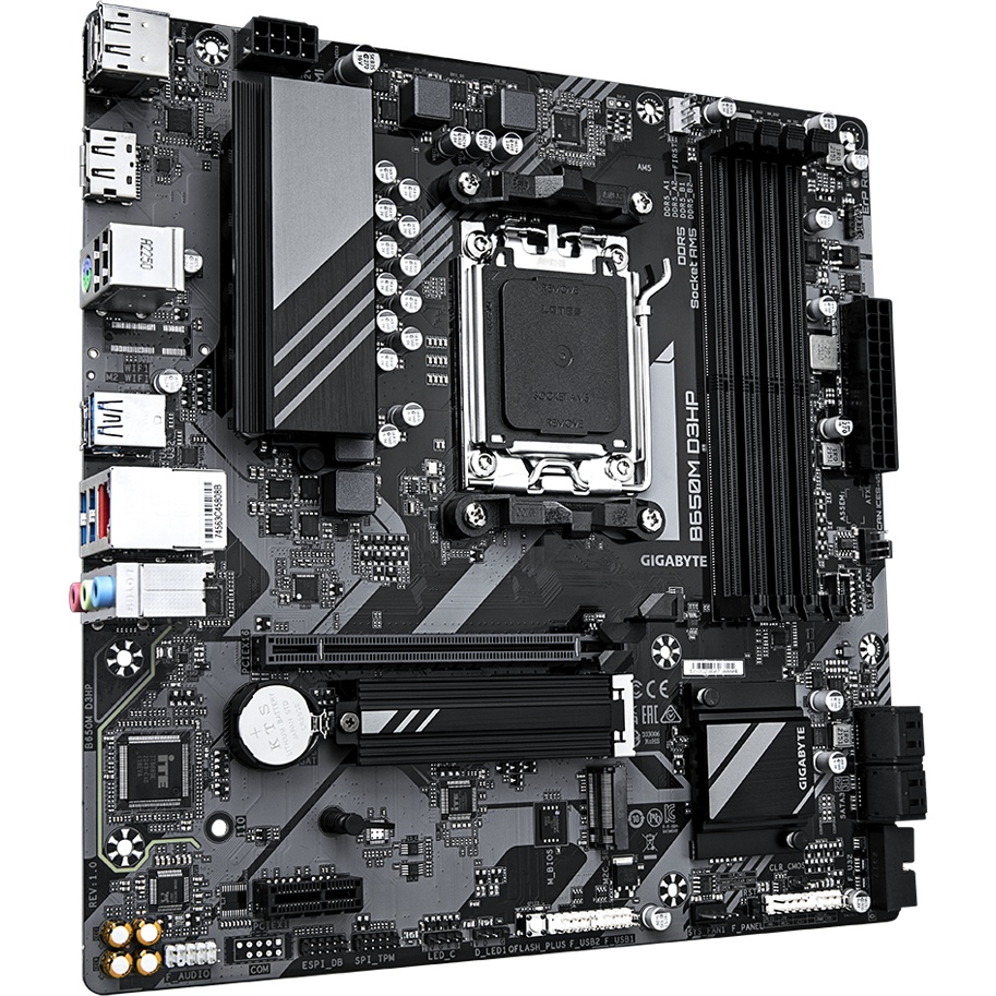 Материнская плата Gigabyte OEM B650M D3HP, Socket AM5, AMD B650, 4xDDR5-5200, HDMI+DP+DP, 1xPCI-Ex16