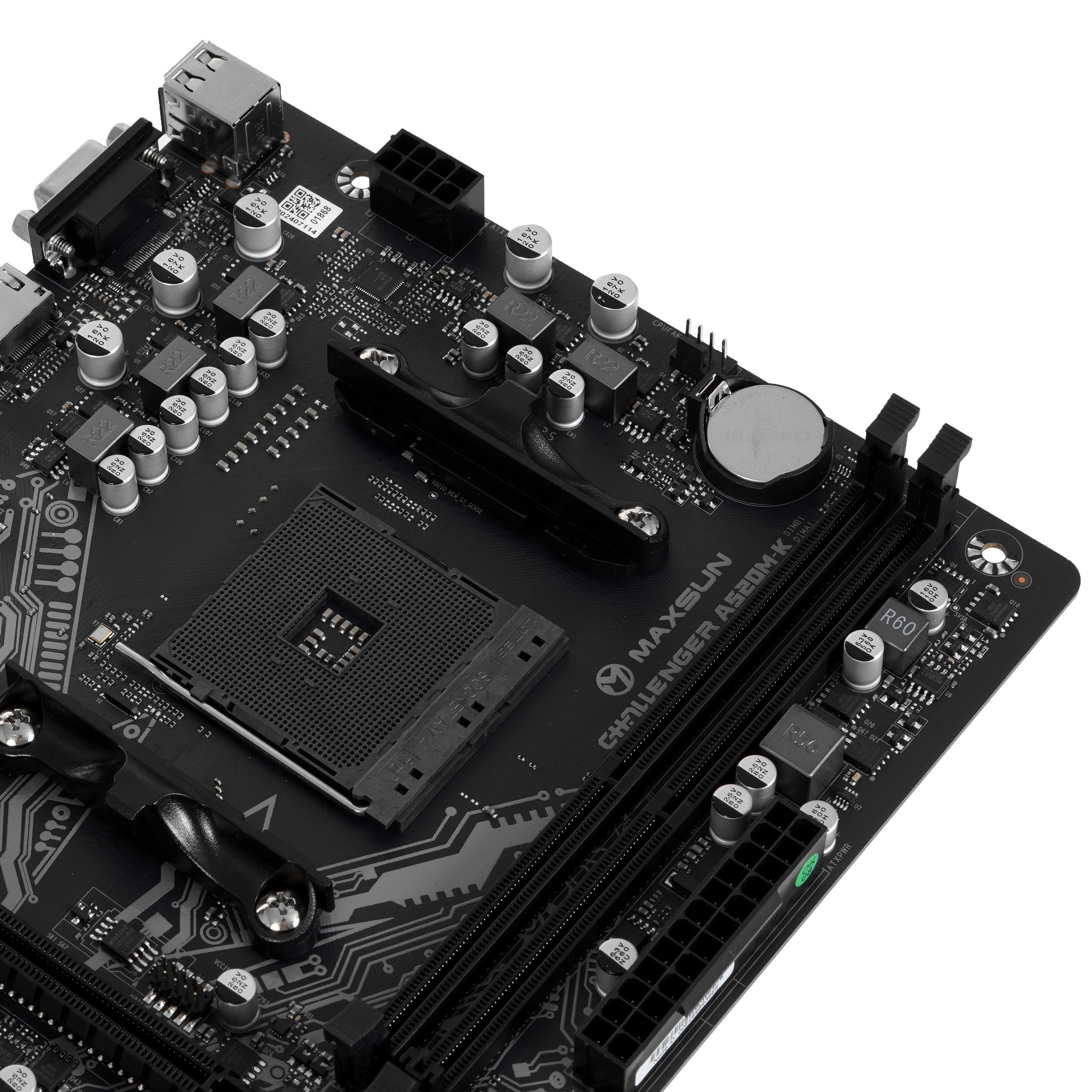 Материнская плата Maxsun Challenger A520M, AM4, AMD A520, 2xDDR4, 4xSATA, 1xM.2, 1xPCI-E 3.0 x16, 1x