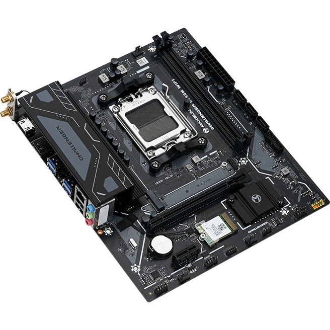 Материнская плата MAXSUN MS-Challenger B650M WIFI V2 (Socket AM5, mATX, 2*DDR5, DP/HDMI, 4*SATA3, 1*