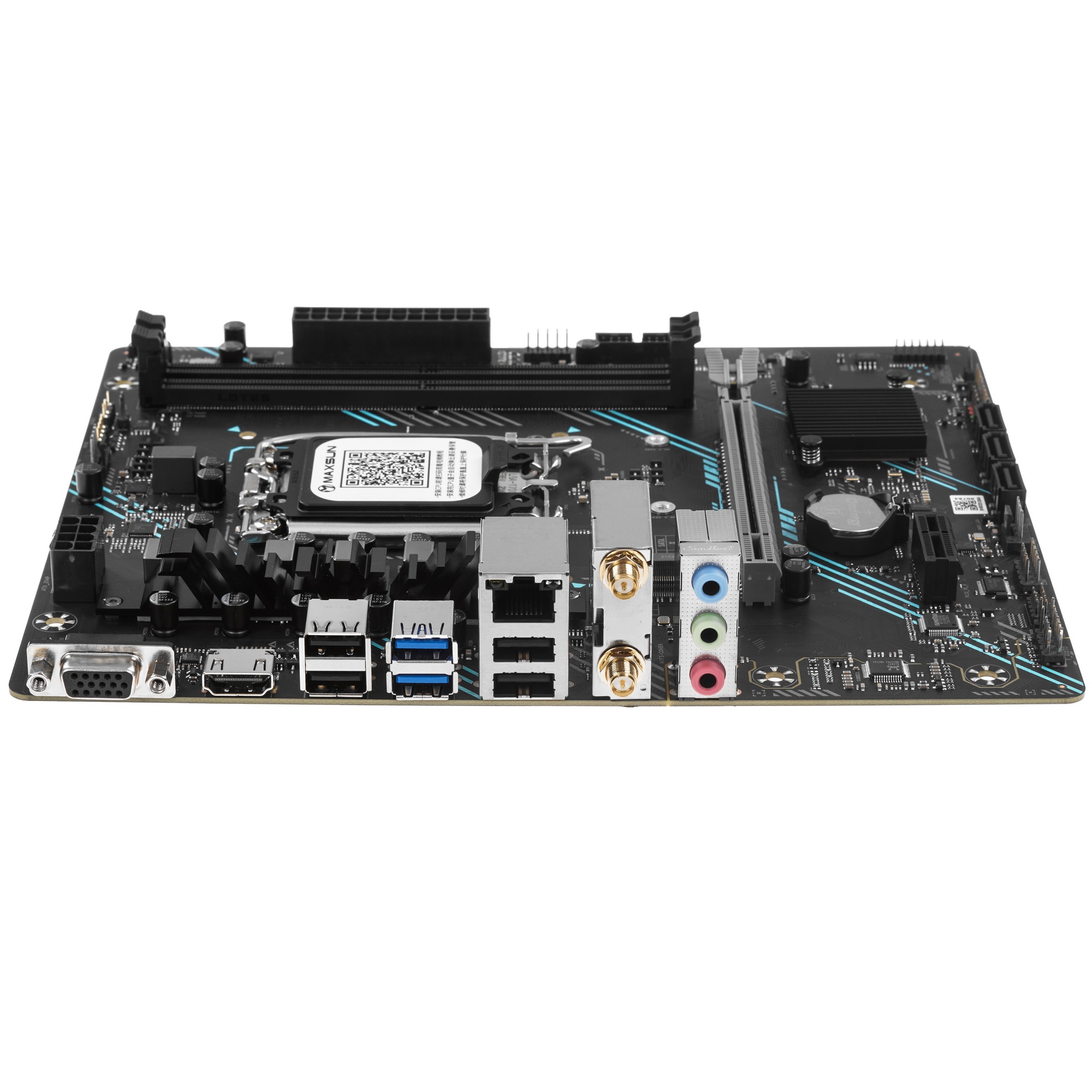 Материнская плата Maxsun H610M 666 WIFI6 D5, LGA 1700, Intel H610, 2xDDR5, 4xSATA, 1xM.2, 1xPCI-E 4.