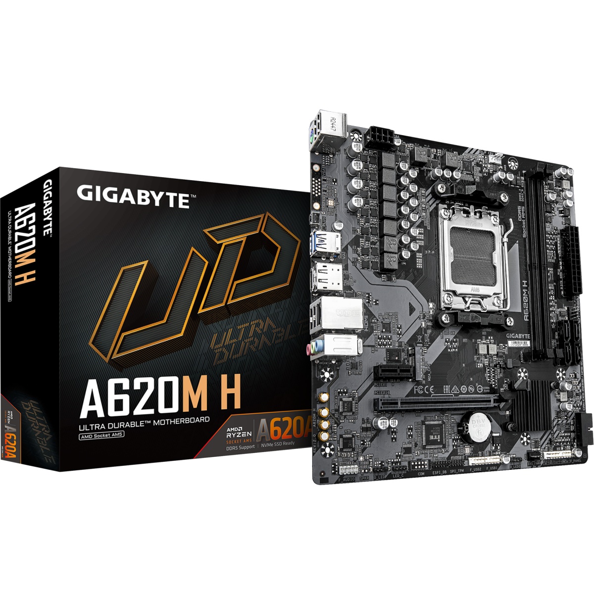 Материнская плата AMD A620 SAM5 MATX A620M H 2.0 GIGABYTE