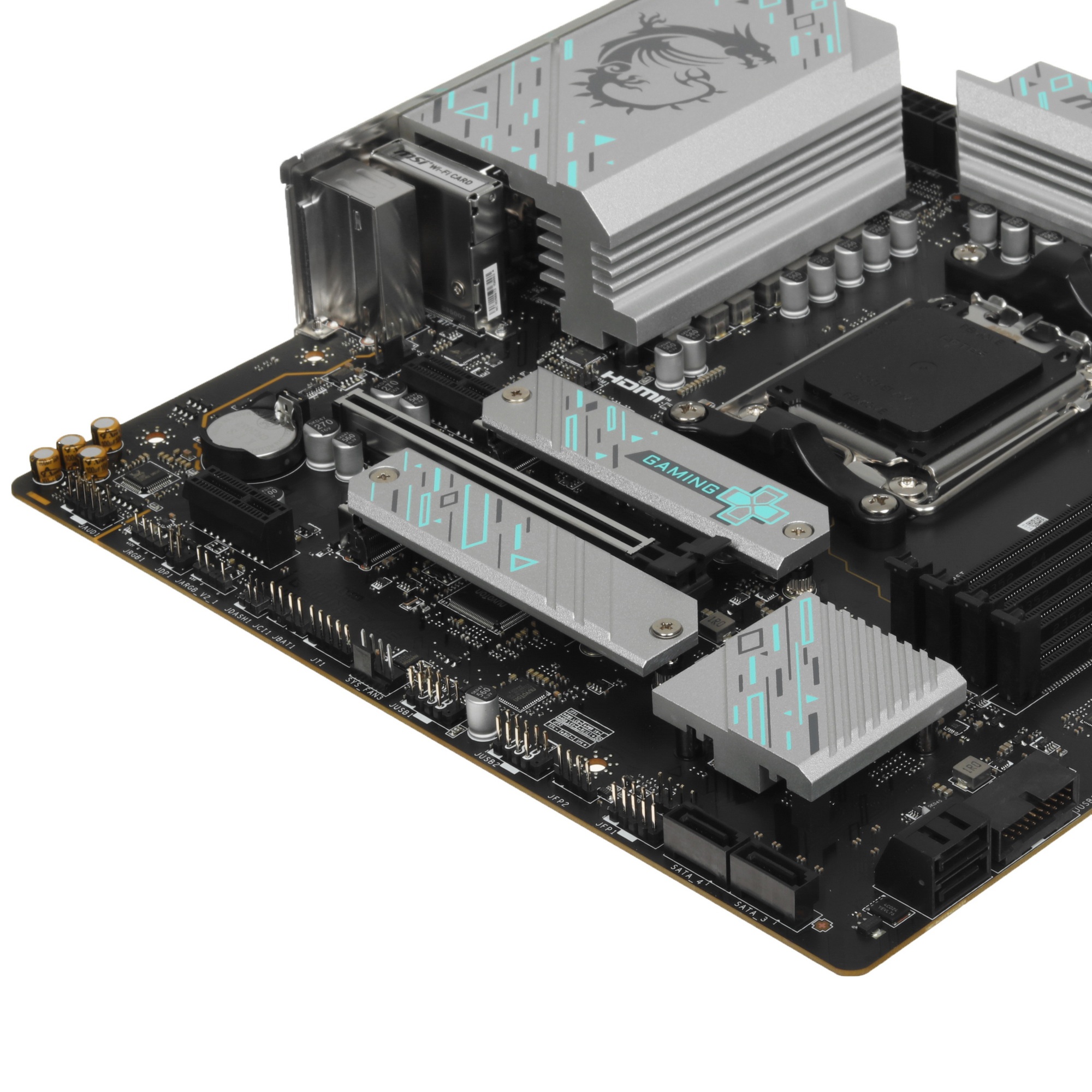 Материнская плата MSI B650M GAMING PLUS WIFI, AM5, AMD B650, 4xDDR5, 4xSATA, 2xM.2, 1xPCI-E 4.0 x16,