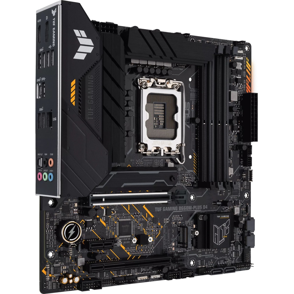 Материнская плата Asus TUF GAMING B660M-PLUS D4 4xDDR4 mATX AC`97 8ch(7.1) 2.5Gg RAID+HDMI+DP