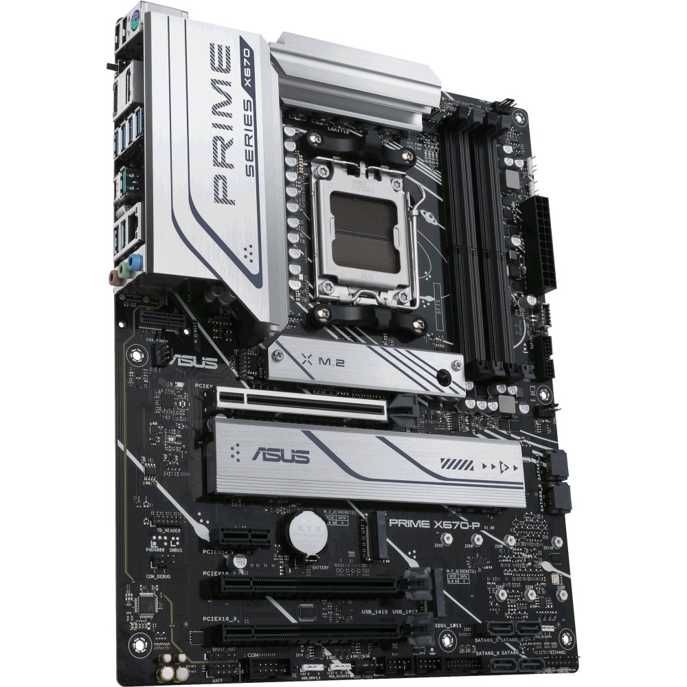 Материнская плата ASUS PRIME X670-P, AM5, AMD X670, 4xDDR5, 6xSATA, 3xM.2, 1xPCI-E 4.0 x16, 2xPCI-E
