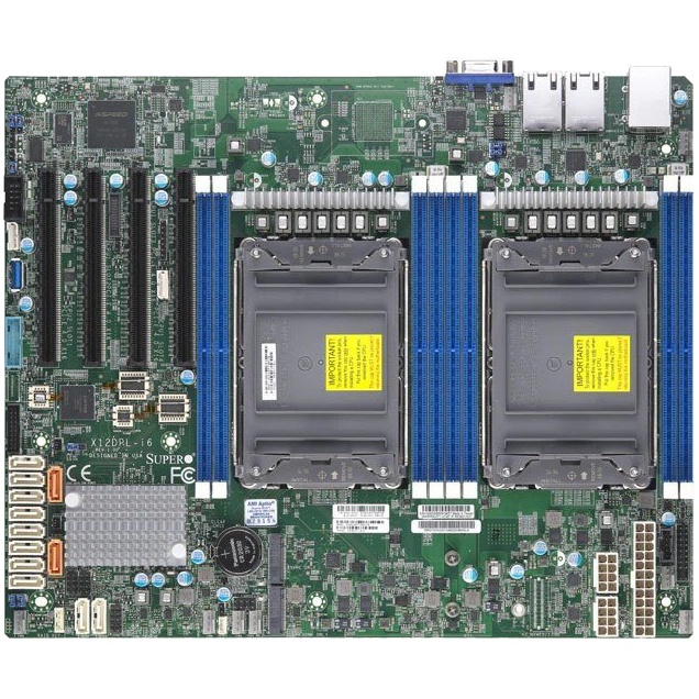 Материнская плата MB Supermicro X12DPL-I6, 2x LGA 4189, C621A, 8xDDR4, 4 PCI-E 4.0 x16, M.2 Interfac
