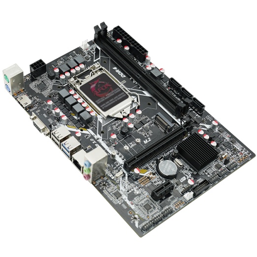 Материнская плата AFOX IH510D4-MA6-V2, LGA 1200, Intel H510, 2xDDR4, 3xSATA, 1xM.2, 1xPCI-E 4.0 x16,