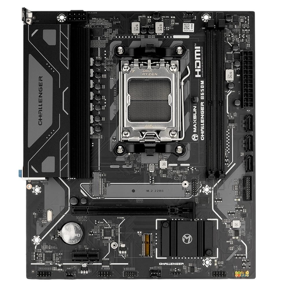Материнская плата Maxsun MS-Challenger B650M V2 B650, AM5, 2*DDR5, 1*PCIEx16, 1*PCIEx1, 1*M.2, 6*USB