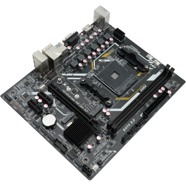 Материнская плата AFOX B550D4-MA5-V2, AM4, AMD B550, 4xDDR4, 4xSATA, 1xM.2, 1xPCIe 4.0 x16, 1xPCIe 4