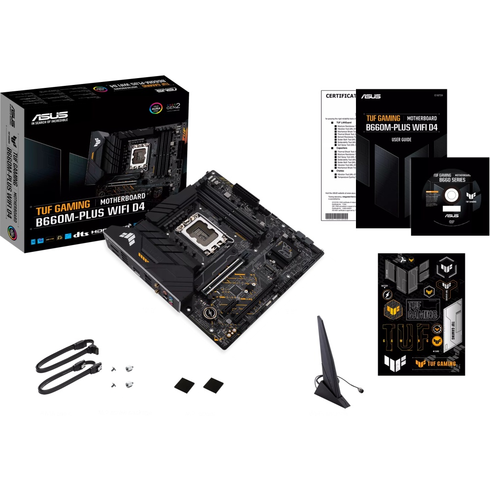 Материнская плата ASUS TUF GAMING B660M-PLUS WIFI D4 / LGA1700,B660,USB3.2 GEN 2X2,MB (516859)