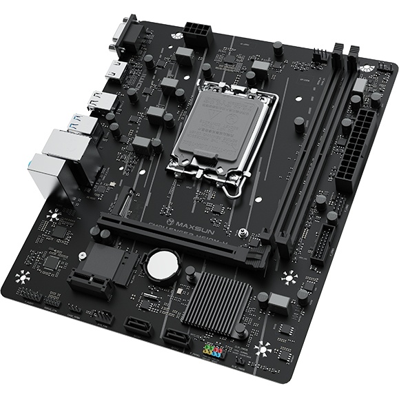 Материнская плата Maxsun MS-Challenger H610M-H WIFI H610, LGA1700, 2*DDR4, 1*PCIEx16, 1*PCIEx1, 1*M.