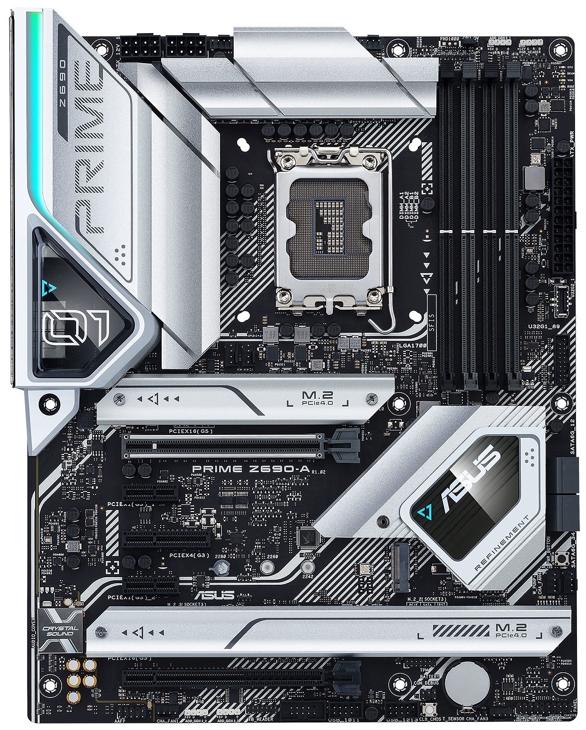 Материнская плата ASUS PRIME Z690-A, LGA1700, Z690, 4*DDR5, HDMI+DP, CrossFireX, SATA3 + RAID, Audio