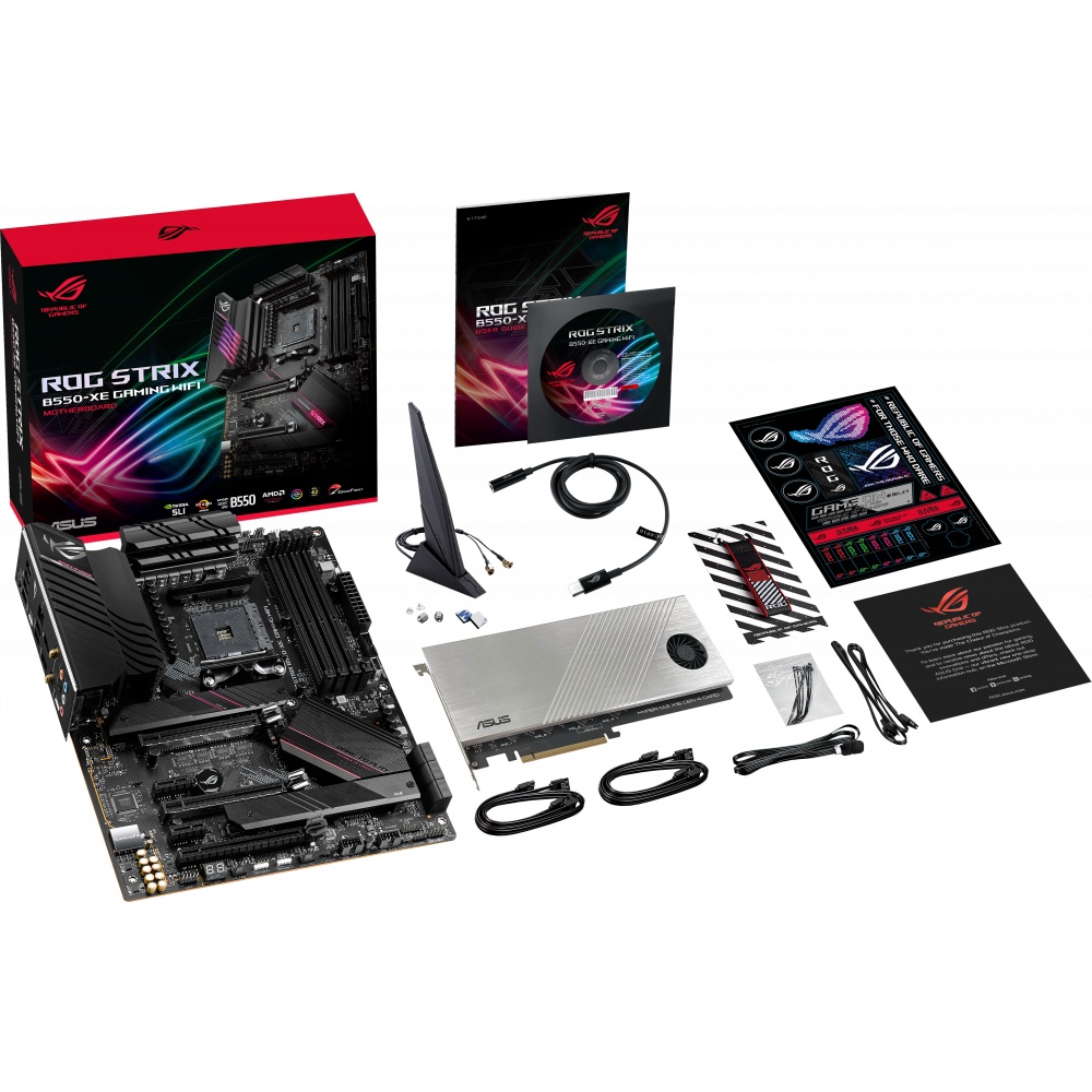 Материнская плата ASUS ROG STRIX B550-XE GAMING WIFI, AM4, AMD B550, 4xDDR4, 6xSATA, 2xM.2, 1xPCI-E