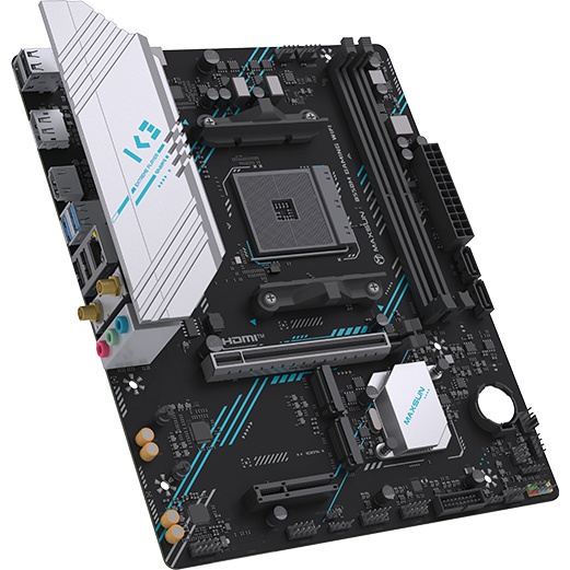 Материнская плата Maxsun MS-B550M GAMING WIFI B550, AM4, 2*DDR4, 1*PCIEx16, 1*PCIEx4, 1*PCIEx1, 2*M.