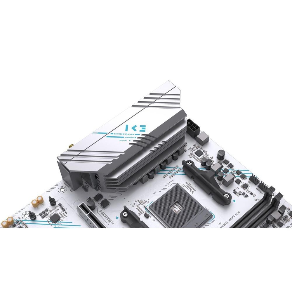 Материнская плата Maxsun MS-B550M GAMING WIFI ICE B550, AM4, 2*DDR4, 1*PCIEx16, 1*PCIEx4, 1*PCIEx1,