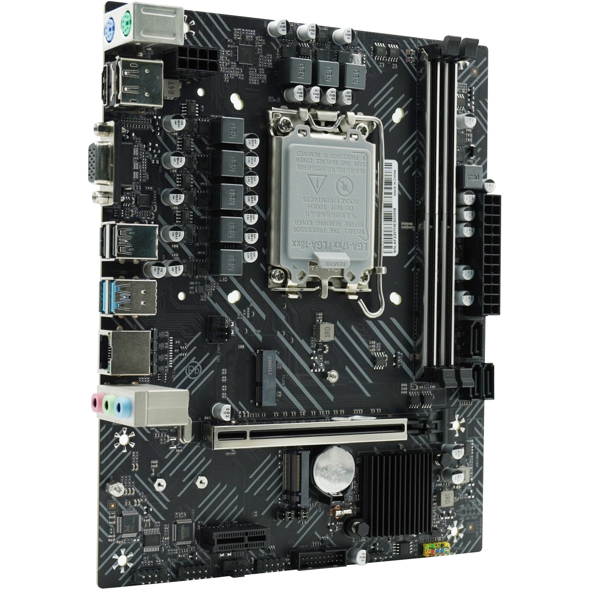 Материнская плата AFOX IH610D4-MA-V4, LGA1700, Intel H610, 2xDDR4, 3xSATA, 1xM.2, 1xPCIe 4.0 x16, 1x