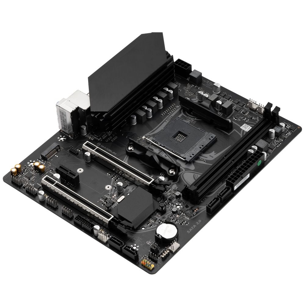 Материнская плата Maxsun MS-Terminator B550M B550, AM4, 2*DDR4, 1*PCIEx16, 1*PCIEx4, 1*PCIEx1, 1*M.2