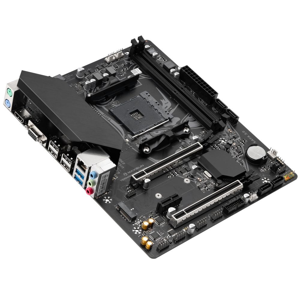 Материнская плата Maxsun MS-Terminator B550M B550, AM4, 2*DDR4, 1*PCIEx16, 1*PCIEx4, 1*PCIEx1, 1*M.2