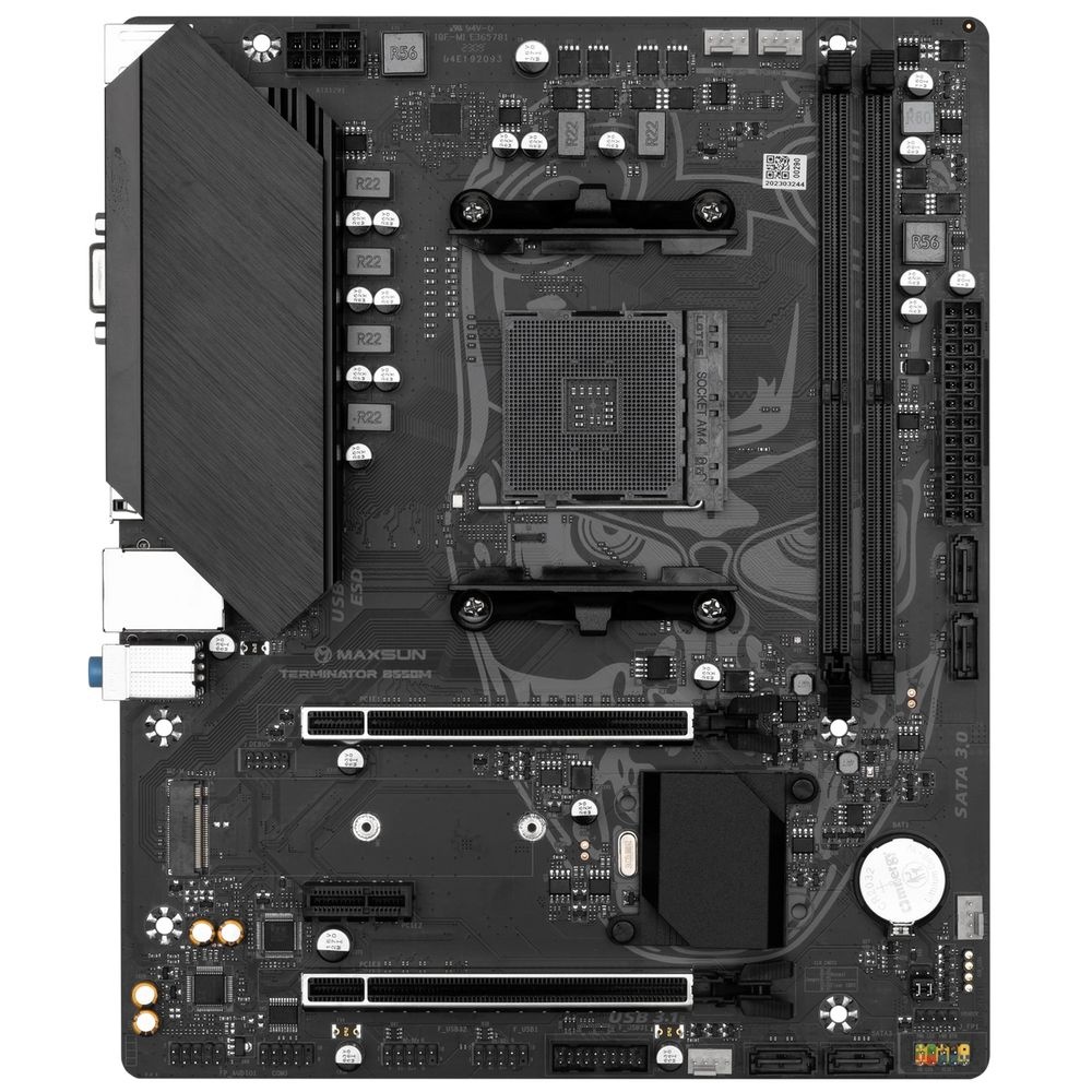 Материнская плата Maxsun MS-Terminator B550M B550, AM4, 2*DDR4, 1*PCIEx16, 1*PCIEx4, 1*PCIEx1, 1*M.2