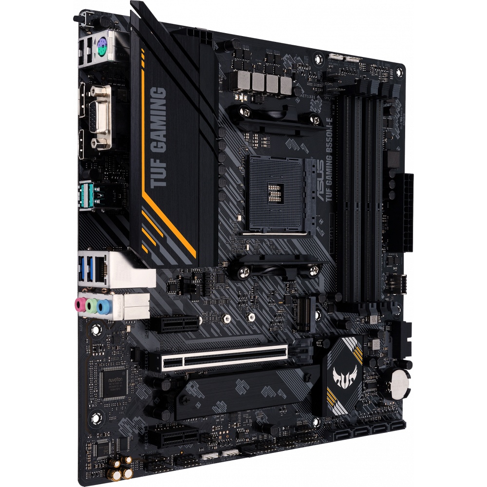 Материнская плата ASUS TUF GAMING B550M-E, AM4, AMD B550, 4xDDR4, 4xSATA, 2xM.2, 1xPCI-E 4.0 x16, 2x