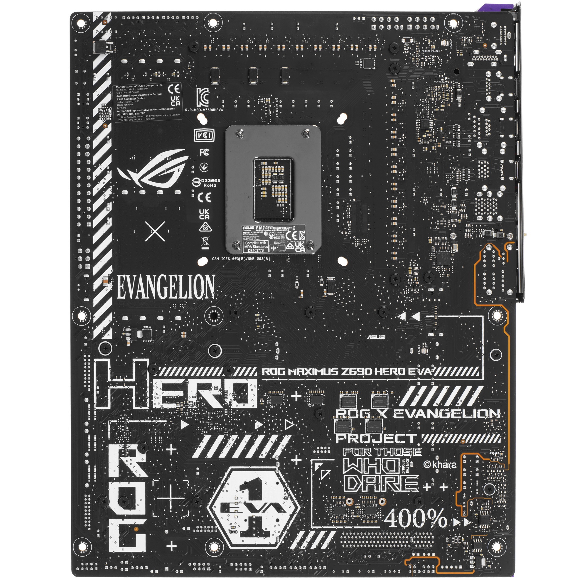 Наименование: Материнская плата ASUS ROG MAXIMUS Z690 HERO EVA, LGA 1700, Intel Z690, 4xDDR5, 6xSATA