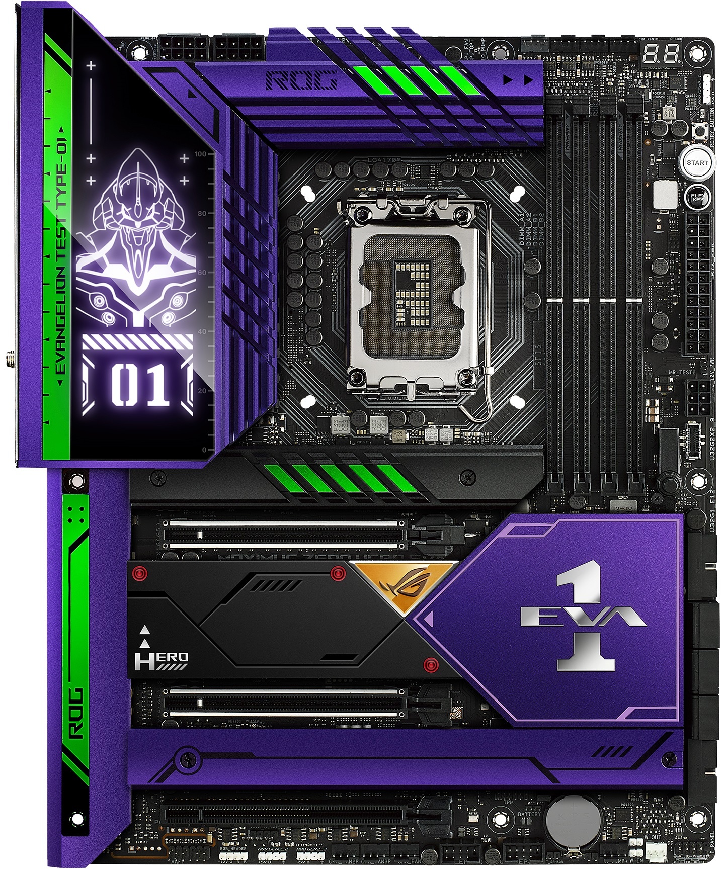 Наименование: Материнская плата ASUS ROG MAXIMUS Z690 HERO EVA, LGA 1700, Intel Z690, 4xDDR5, 6xSATA