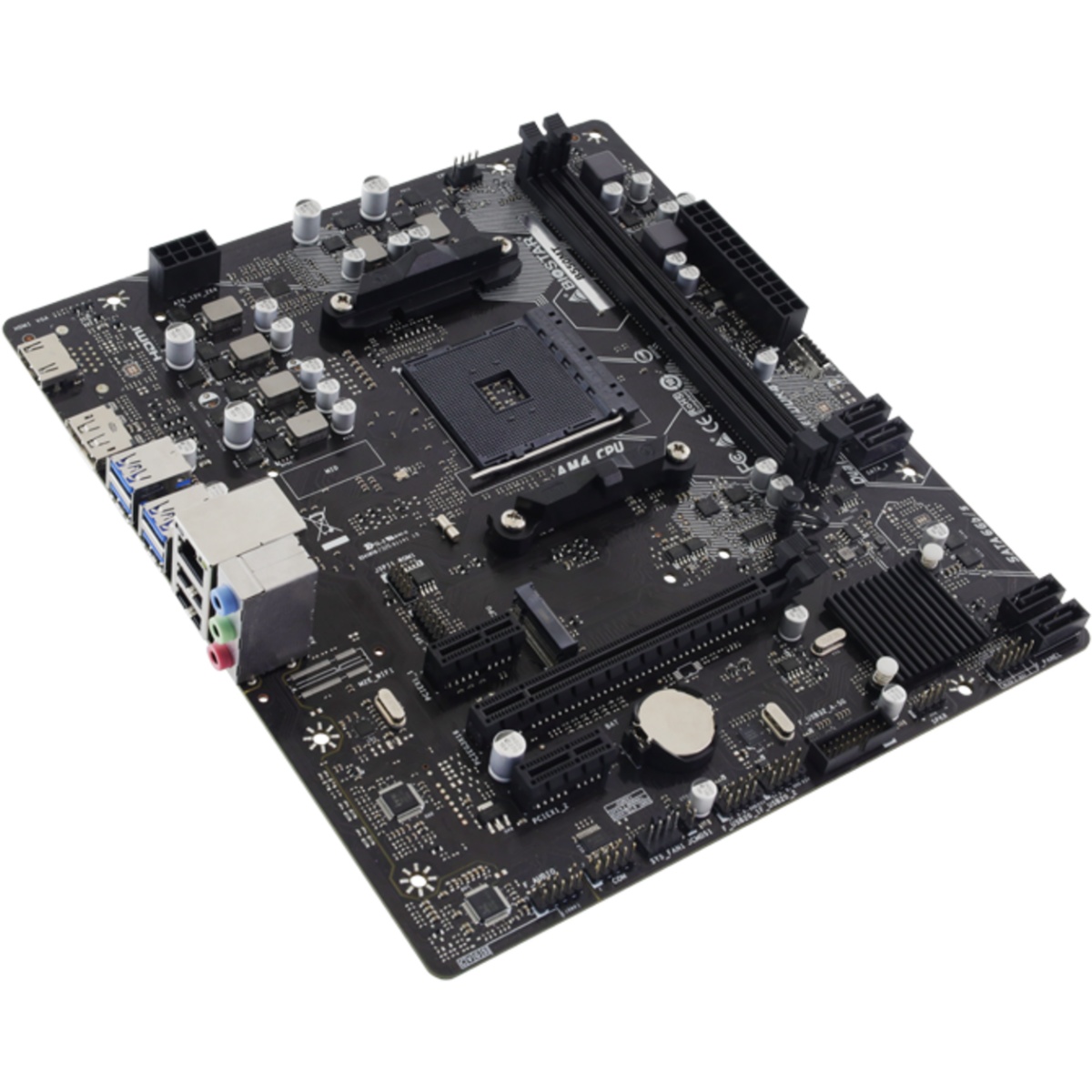 Материнская плата Biostar B550MT, AM4, AMD B550, 2xDDR4, 4xSATA, 1xM.2, 1xPCIe 4.0 x16, 2xPCIe 3.0 x