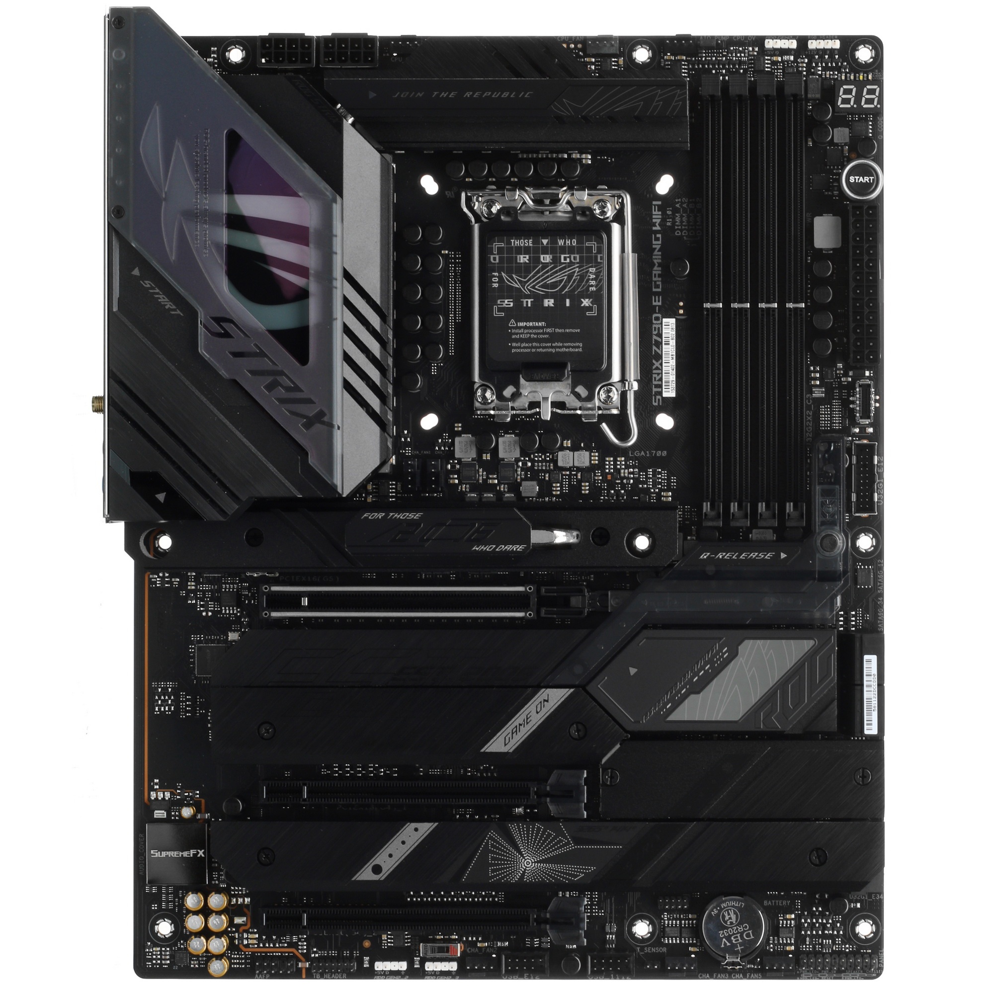 Материнская плата ASUS ROG STRIX Z790-E GAMING WIFI, LGA 1700, Intel Z790, 4xDDR5, 4xSATA, 5xM.2, 1x