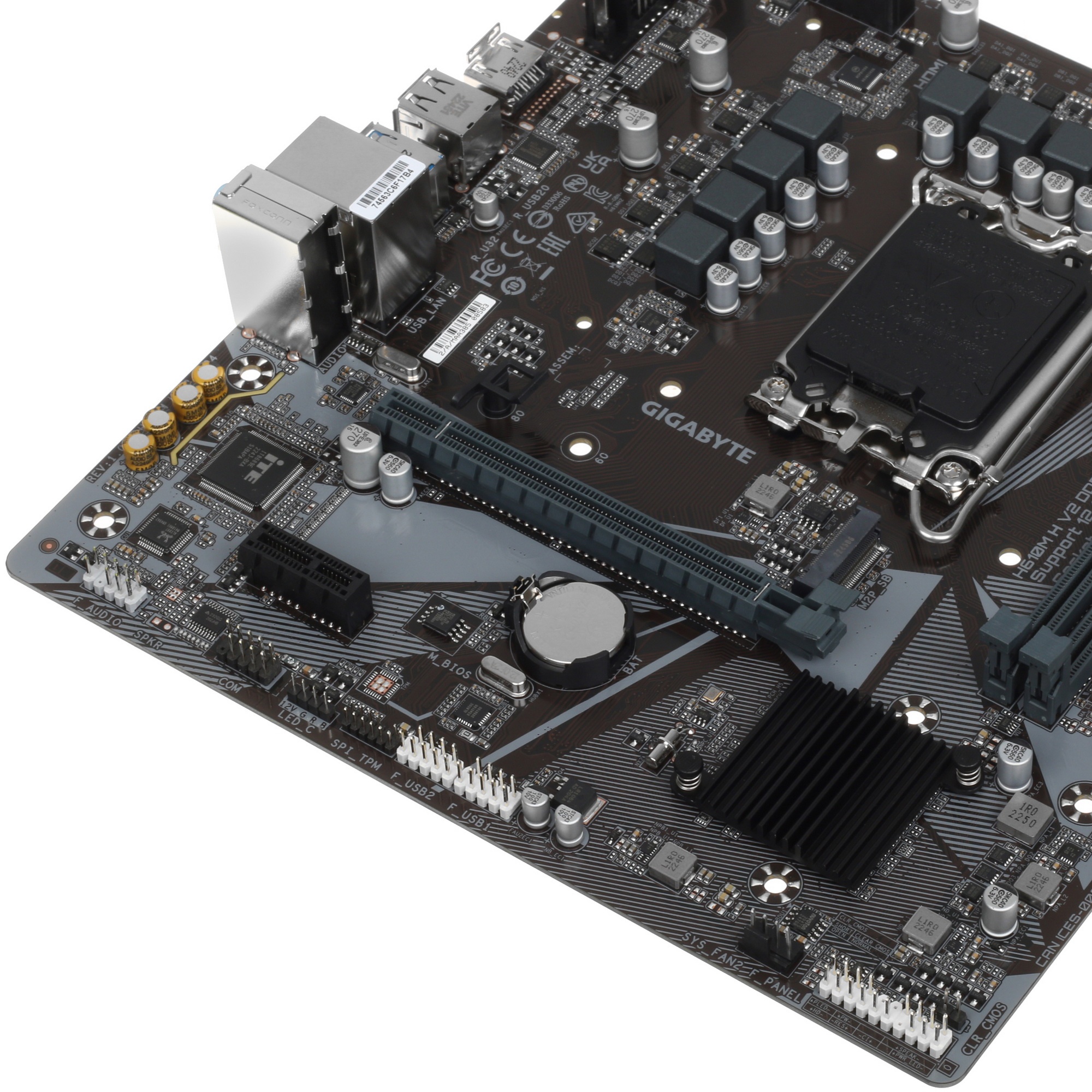 Материнская плата Gigabyte H610M H V2 DDR4, LGA 1700, Intel H610, 2xDDR4, 4xSATA, 1xM.2, 1xPCIe 4.0