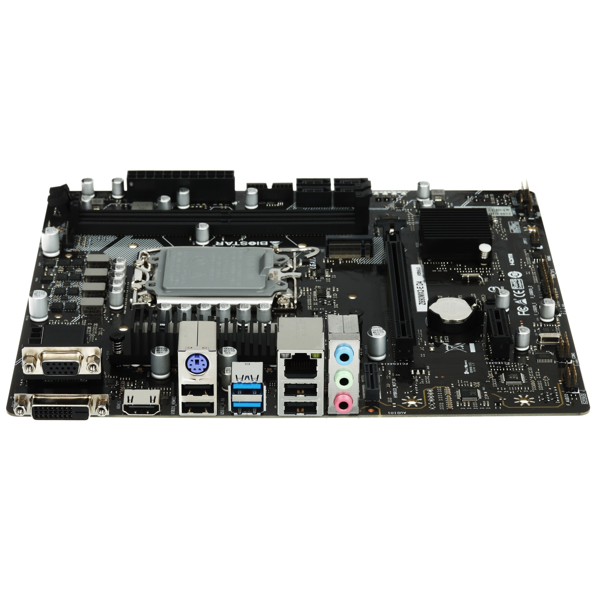 Материнская плата Biostar Z690MX2-E D4 Soc-1700 Intel Z690 2xDDR4 mATX AC`97 8ch(7.1) 2.5Gg RAID+VGA