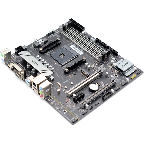 Материнская плата AFOX B550-MA-V2, AM4, AMD B550, 2xDDR4, 1xPCI-E 4.0 x16, 1xPCI-E 4.0 x4, 1xM.2, 4x