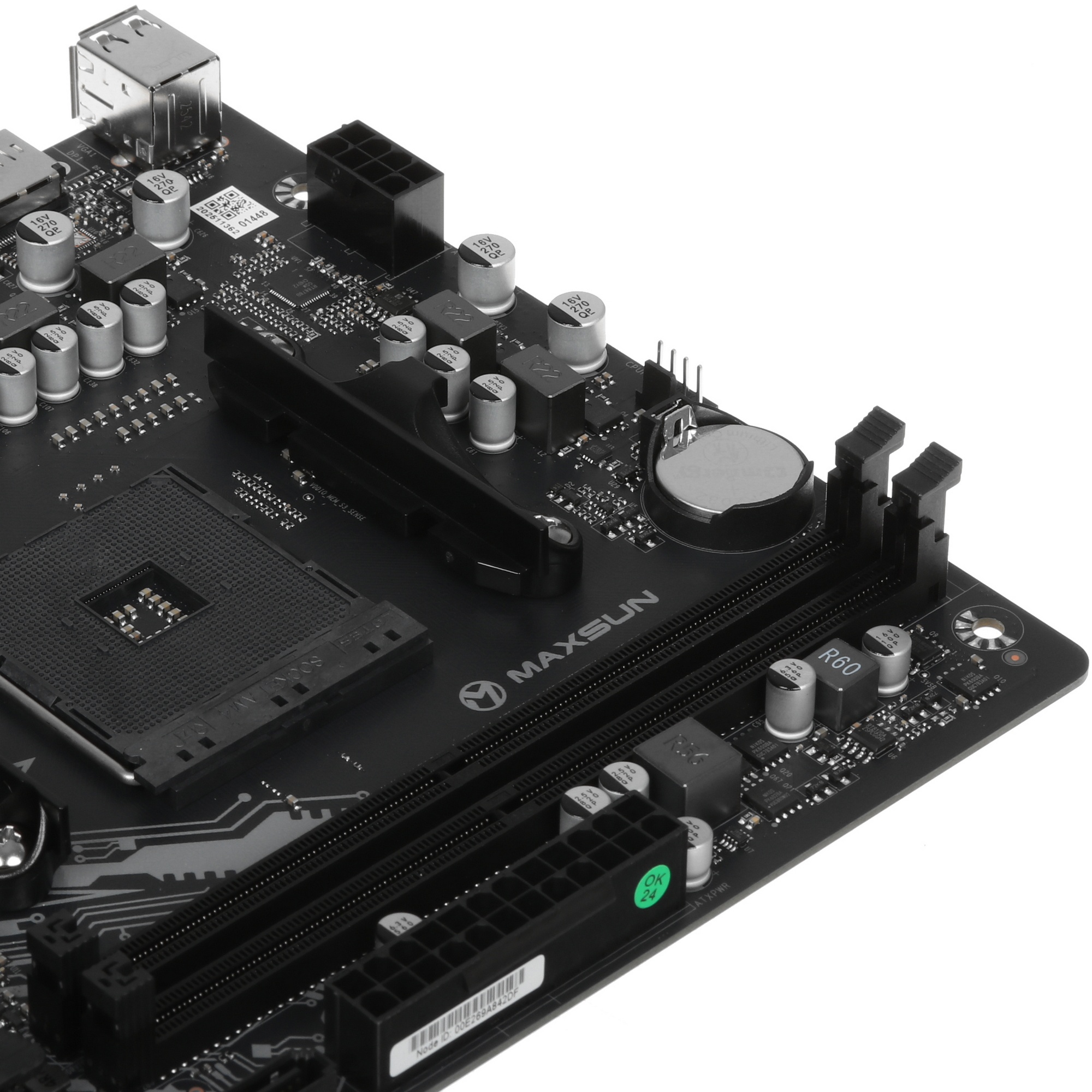 Материнская плата Maxsun MS-Challenger A520M-K WIFI A520, AM4, 2*DDR4, 1*PCIEx16, 1*PCIEx1, 2*M.2, 4