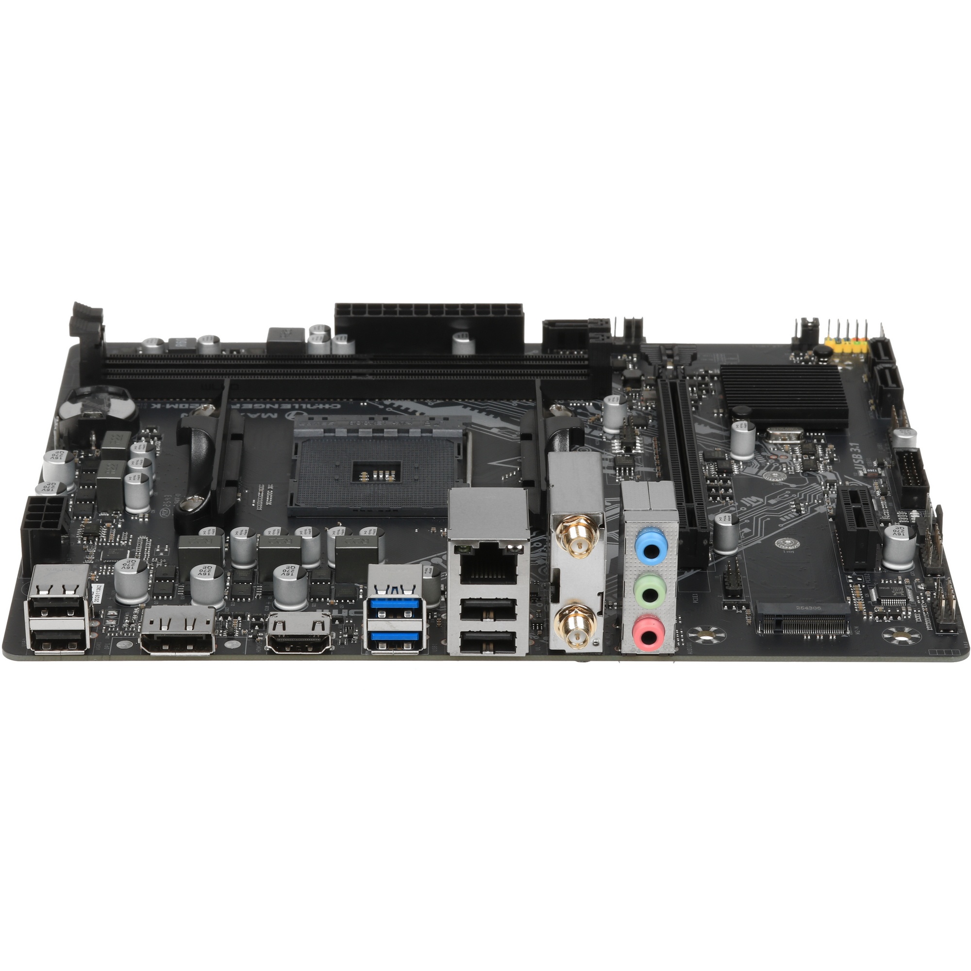 Материнская плата Maxsun MS-Challenger A520M-K WIFI A520, AM4, 2*DDR4, 1*PCIEx16, 1*PCIEx1, 2*M.2, 4