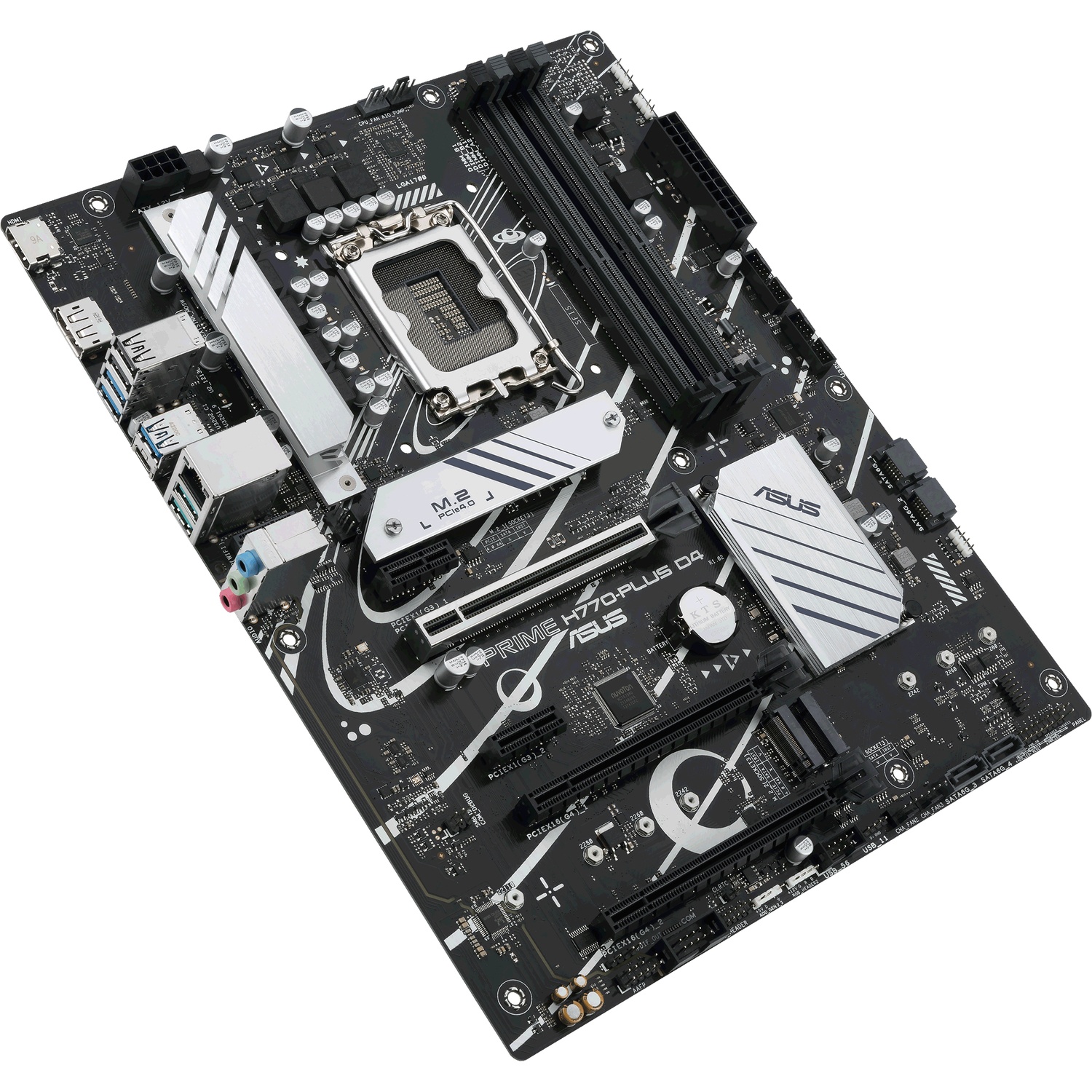 Материнская плата ASUS PRIME H770-PLUS D4, LGA1700, Intel H770, 4xDDR4, 4xSATA, 4xM.2, 1xPCIe 5.0 x1