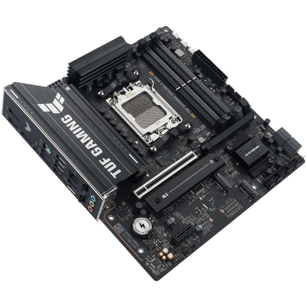 Материнская плата ASUS TUF GAMING B850M-E WIFI, AM5, AMD B850, 4xDDR5, 4xSATA, 3xM.2, 1xPCIe 5.0 x16
