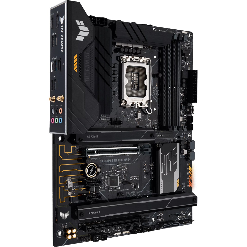 Материнская плата ASUS TUF GAMING B660-PLUS WIFI D4, LGA 1700, Intel B660, 4xDDR4, 4xSATA, 3xM.2, 1x