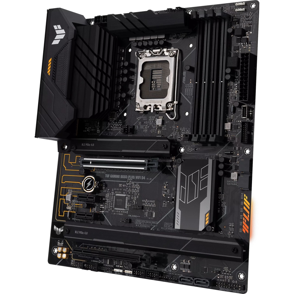 Материнская плата ASUS TUF GAMING B660-PLUS WIFI D4, LGA 1700, Intel B660, 4xDDR4, 4xSATA, 3xM.2, 1x