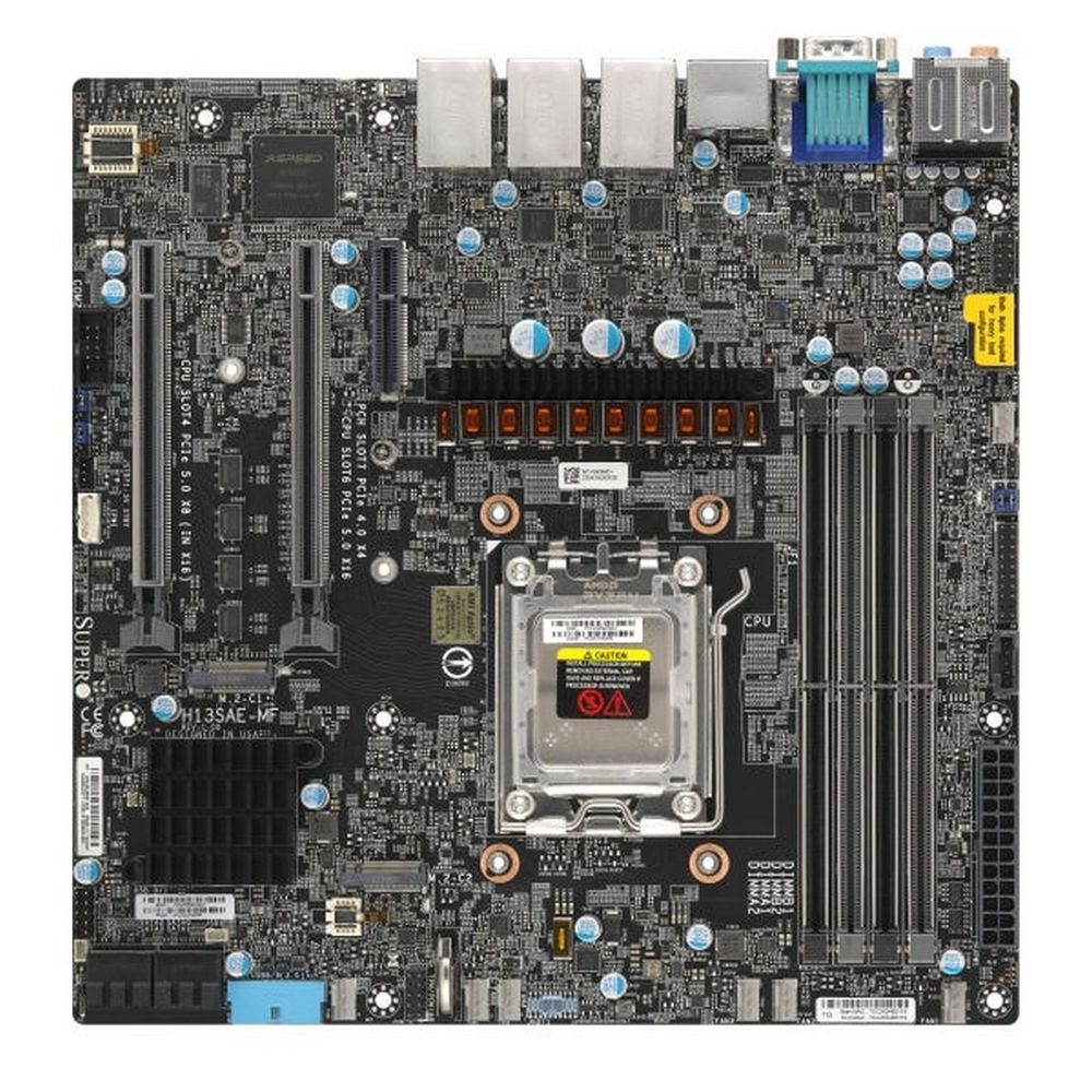 Материнская плата Supermicro MBD-H13SAE-MF-B, AM5, AMD B650, 4xDDR5, 4xSATA, 2xM.2, 3xPCI-E 5.0 x16,