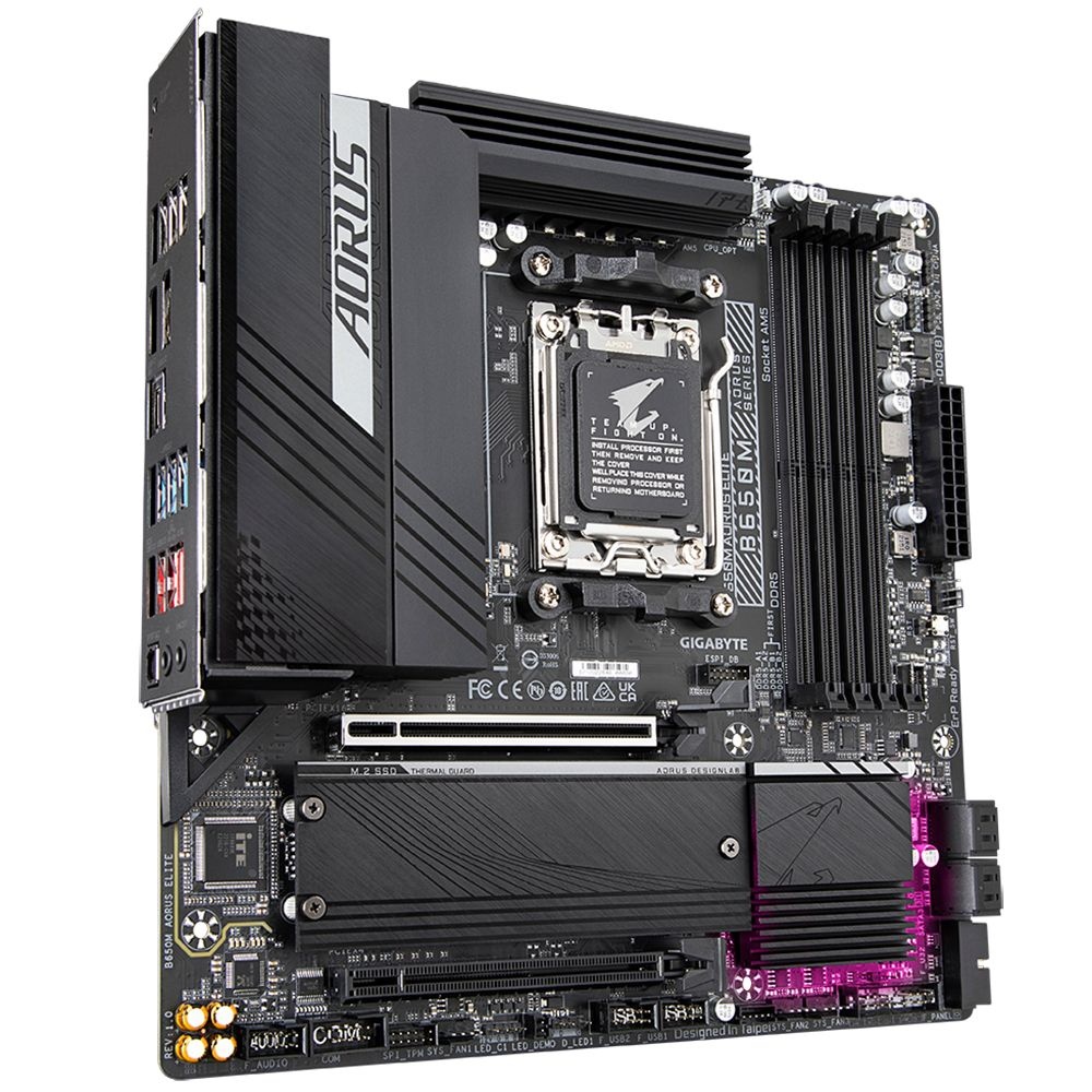 Материнская плата Gigabyte OEM B650M AORUS ELITE, Socket AM5, AMD B650, 4xDDR5-5200, HDMI+DP, 2xPCI-