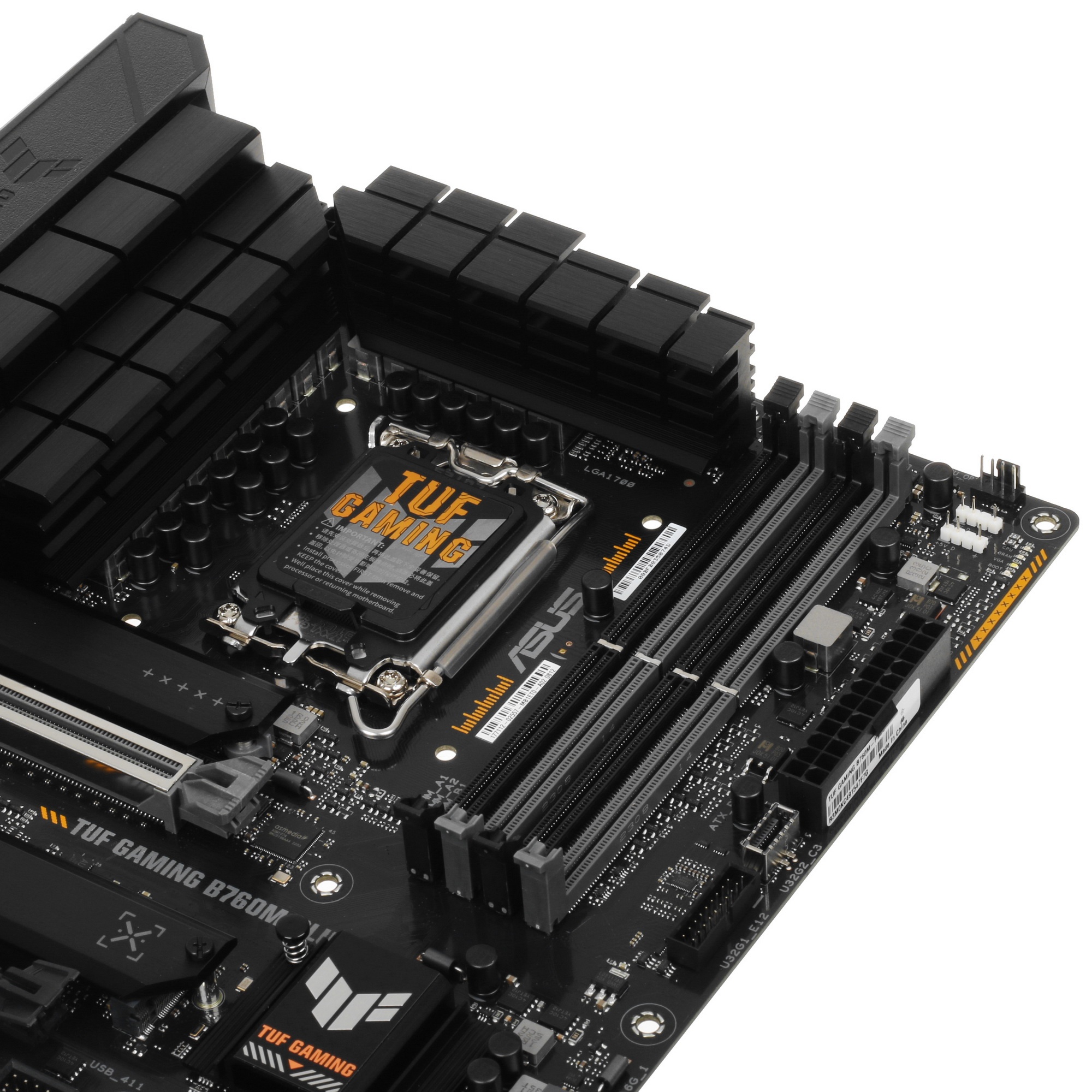 Материнская плата ASUS TUF GAMING B760M-PLUS WIFI, LGA 1700, Intel B760, 4xDDR5, 4xSATA, 2xM.2, 1xPC