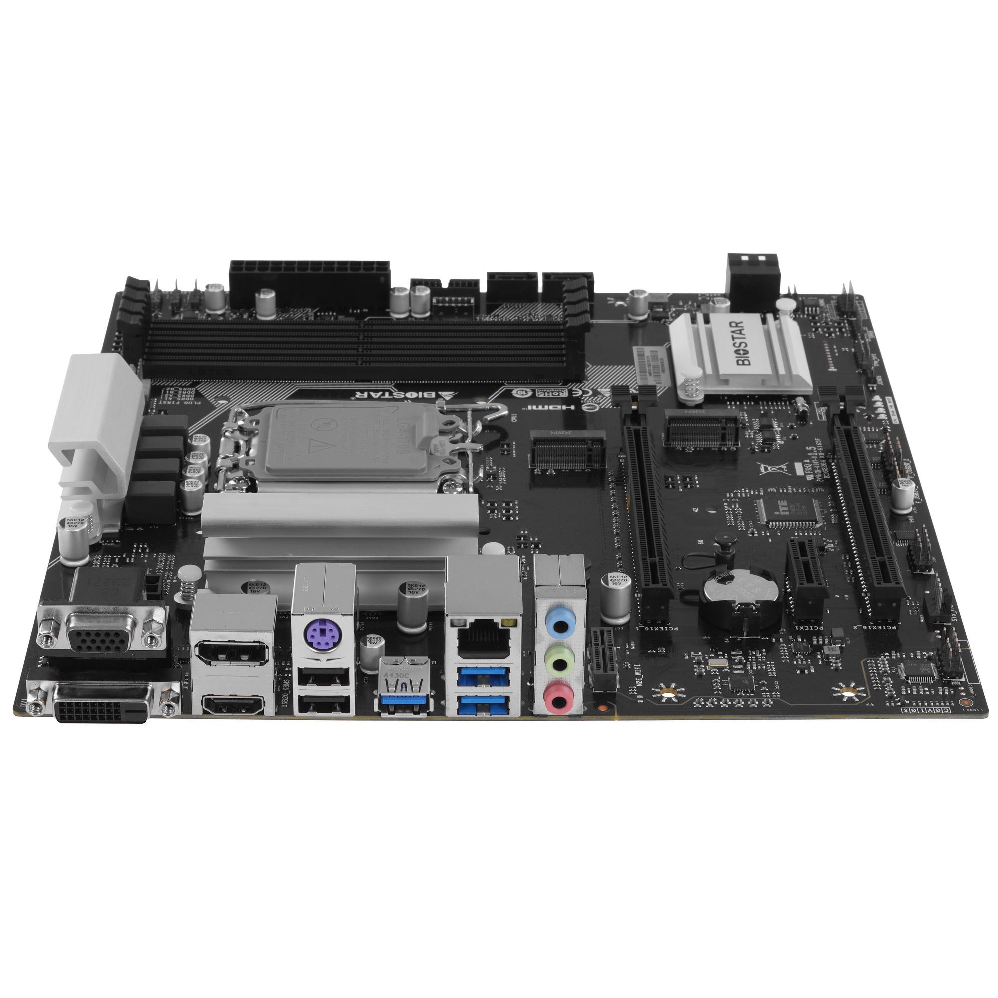 Материнская плата Biostar B760MZ-E PRO, LGA 1700, Intel B760, 4xDDR5, 4xSATA, 2xM.2, 1xPCIe 4.0 x16,