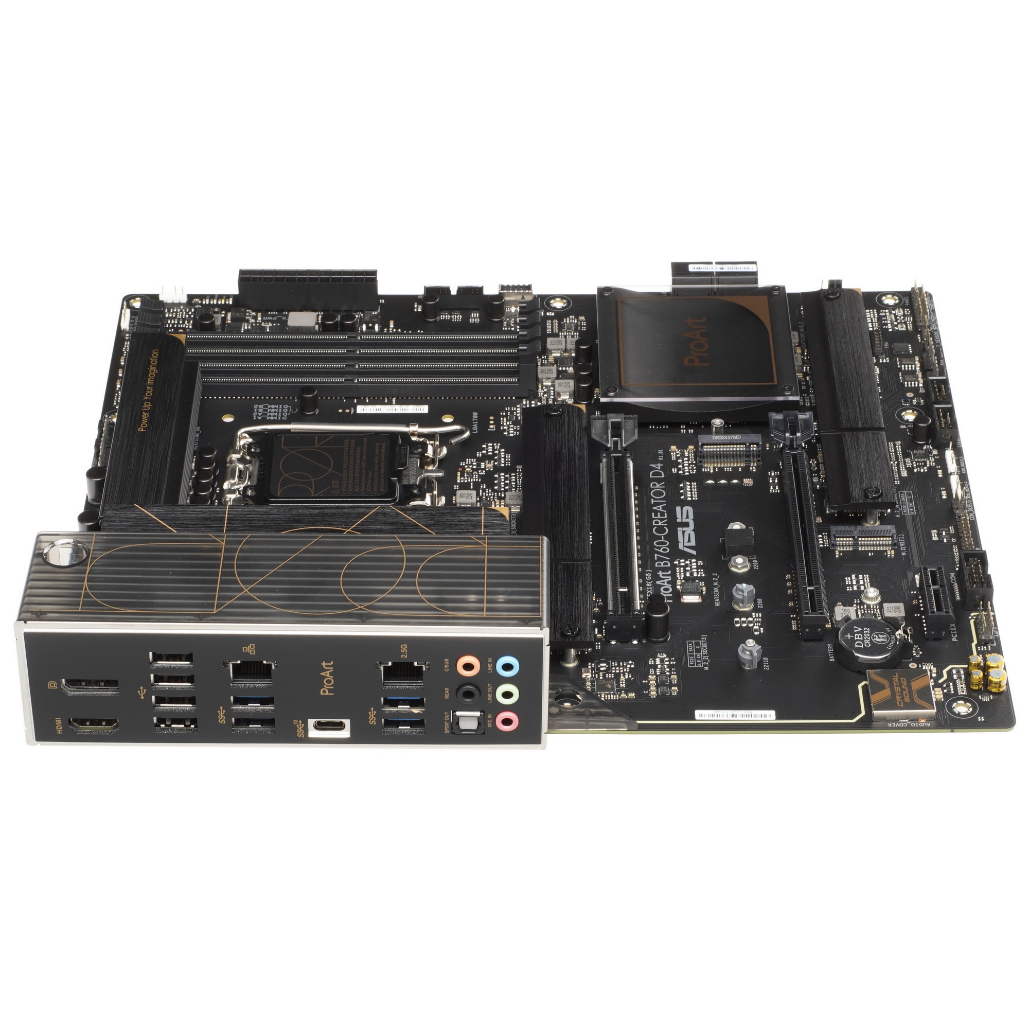 Материнская плата ASUS ProArt B760-CREATOR D4, LGA 1700, Intel B760, 4xDDR4, 4xSATA, 3xM.2, 1xPCIe 5