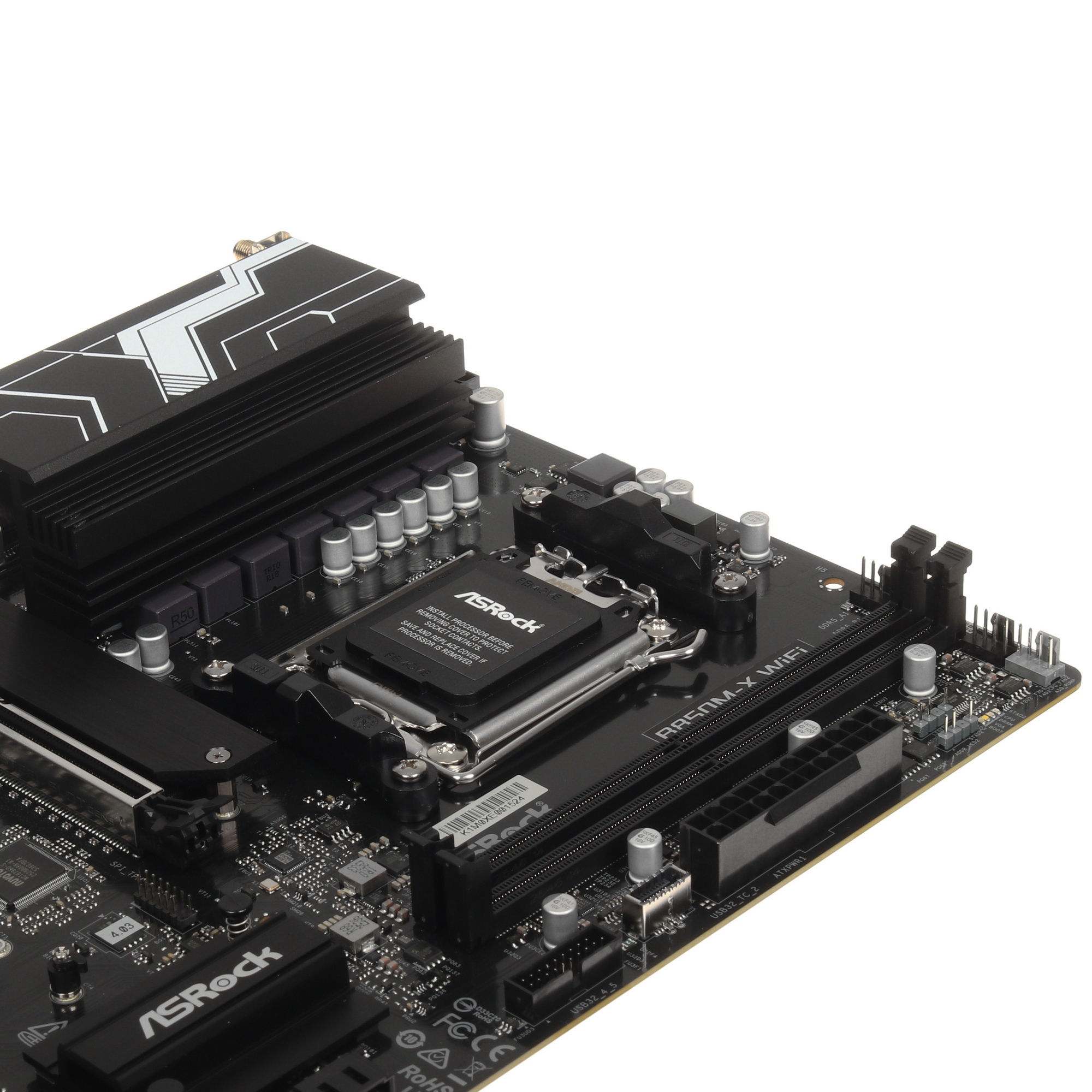 Материнская плата ASROCK B850M-X WIFI R2.0, AM5, B850, 2*DDR5, 4*SATA, 2*M.2, 2*USB 2.0, 3*USB 3.2,