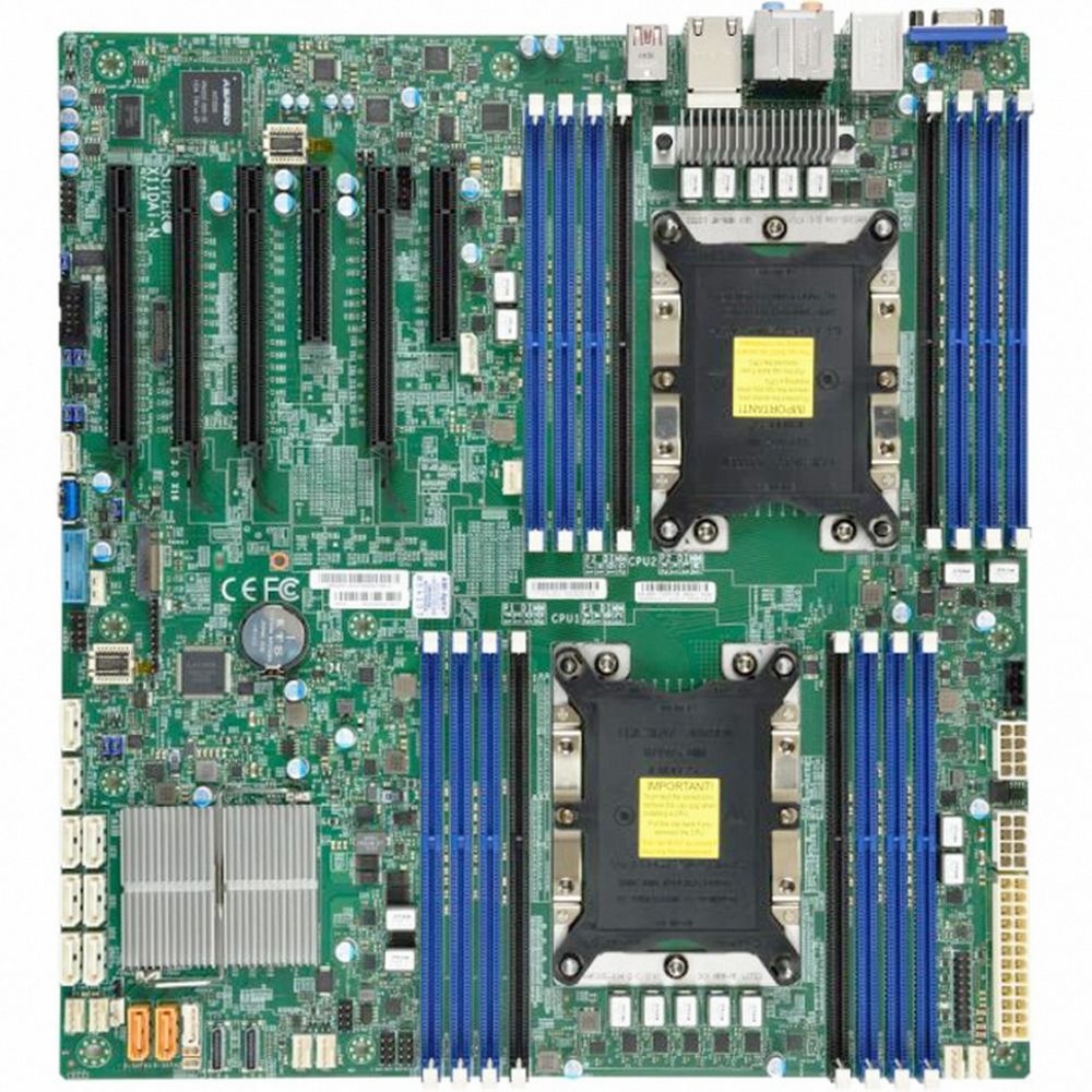Материнская плата SuperMicro MBD-X11DAI-N-B, 2xLGA 3647, Intel C621, 16xDDR4, 10xSATA, 1xM.2, 4xPCI-