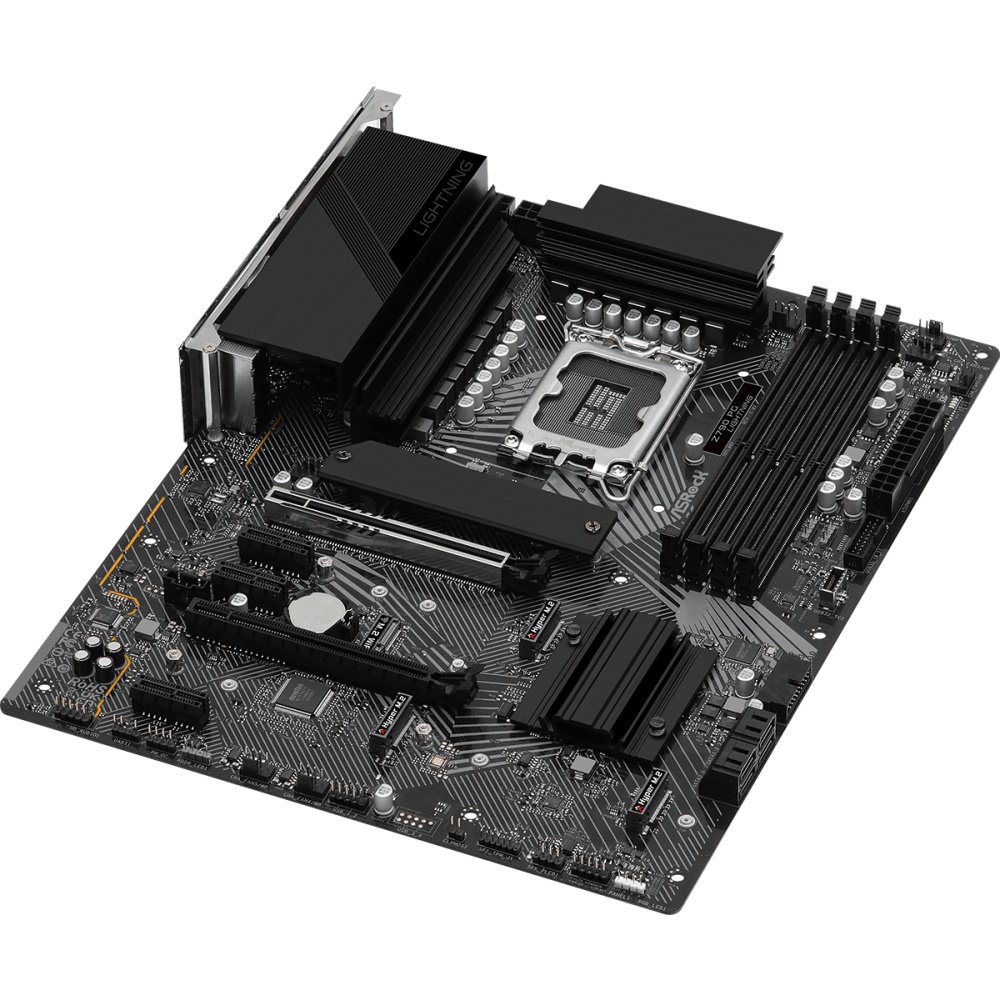 Материнская плата ASRock Z790 PG Lightning, LGA 1700, Intel Z790, 4xDDR5, 4xSATA, 4xM.2, 1xPCI-E 5.0