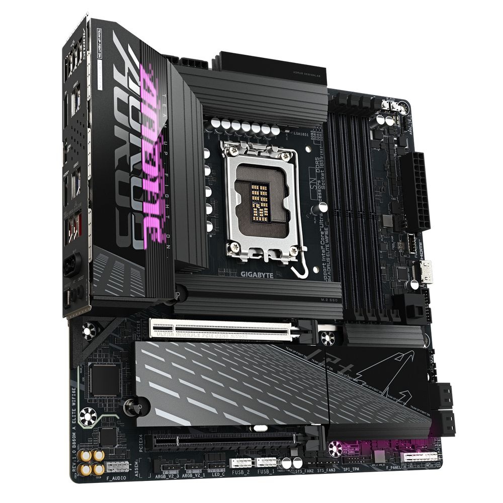 Материнская плата Gigabyte OEM B860M AORUS ELITE WIFI6E, Socket 1851, Intel®B860, 4xDDR5-6400, HDMI+