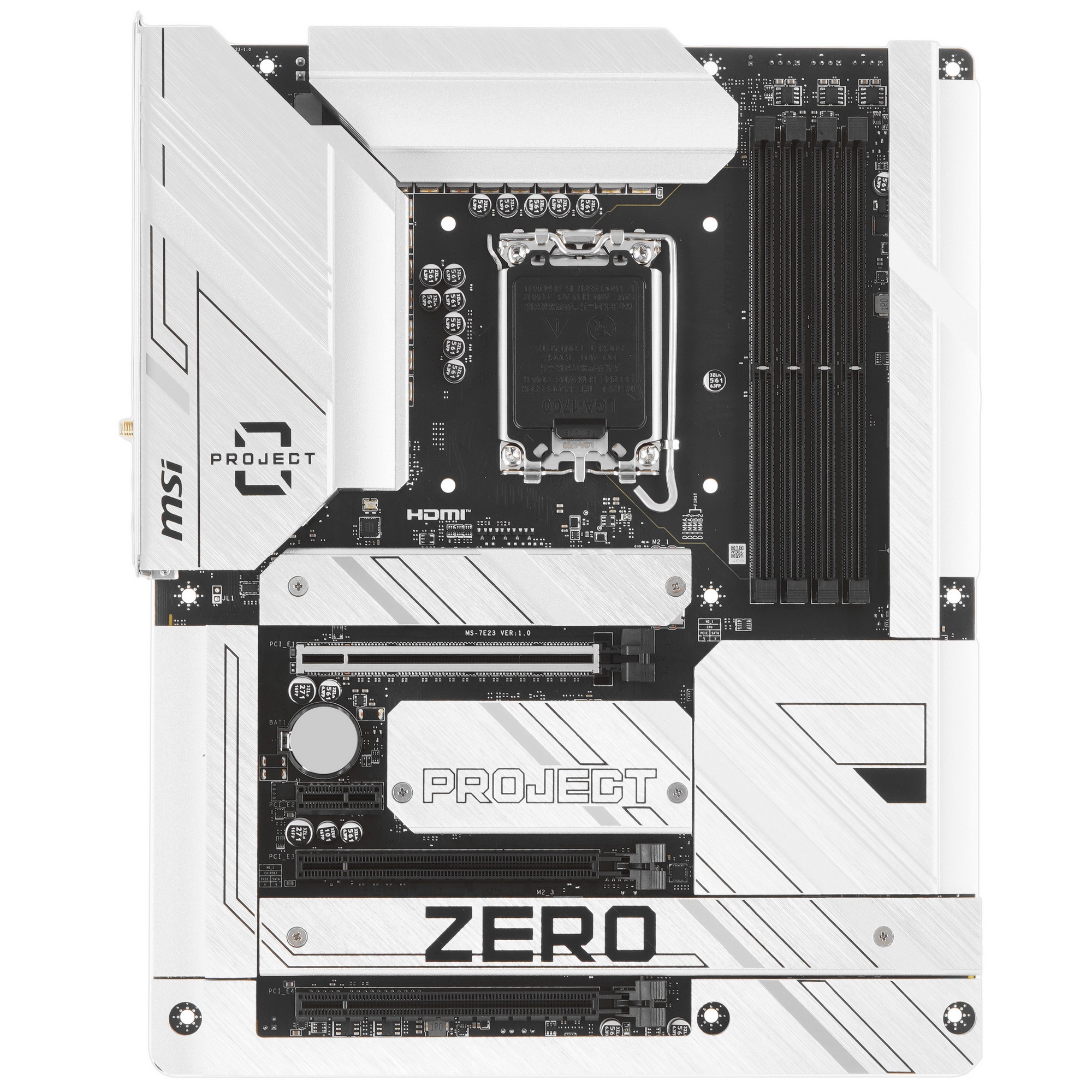 Материнская плата MSI Z790 PROJECT ZERO, LGA 1700, Intel Z790, 4xDDR5, 6xSATA, 4xM.2, 1xPCIe 5.0 x16