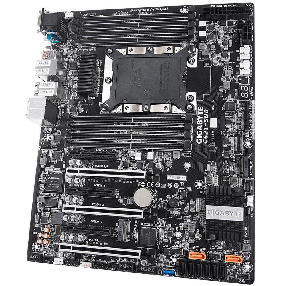 Материнская плата GA-C621-SU8 Intel C621 motherboard with LGA 3647 Socket P, 6-Channel DDR4 RDIMM/LR