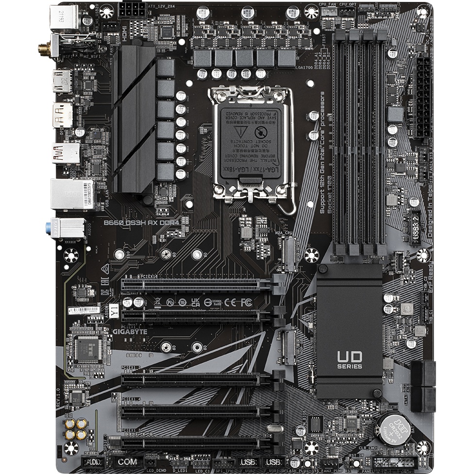Материнская плата Gigabyte B660 DS3H AX DDR4 Soc-1700 Intel B660 4xDDR4 ATX AC`97 8ch(7.1) GbLAN RAI