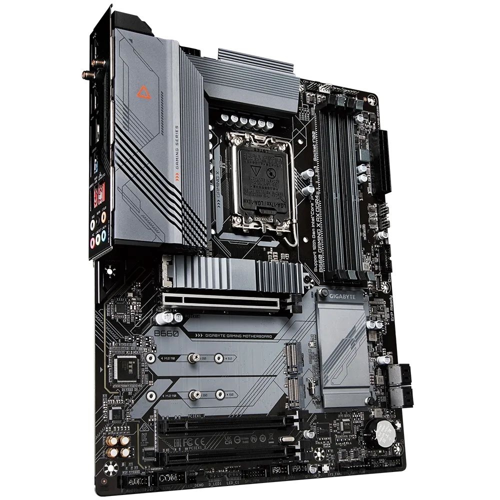 Материнская плата GIGABYTE B660 GAMING X AX DDR4, LGA1700, B660, 4*DDR4, HDMI+DP, 4 SATA 6 Гб/с+ RAI